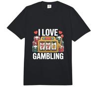 Me Encanta el Placer de los entusiastas del Casino de Juegos de Azar Comfort Colors Adult Heavyweight T-Shirt