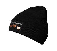 Me Encanta El Pollo De Mis Damas Hombre Mujer Gorros con Vuelta Elástico Gorro Invierno Grueso Gorro De Punto para Correr Ciclismo Pasear Al Perro