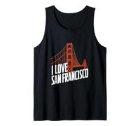 Me encanta el puente Golden Gate de San Francisco Camiseta sin Mangas
