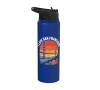 Me encanta el puente Golden Gate de San Francisco Stainless Steel Insulated Water Bottle
