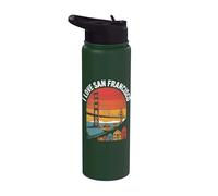 Me encanta el puente Golden Gate de San Francisco Stainless Steel Insulated Water Bottle