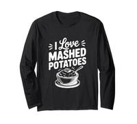 Me Encanta el puré de Papas Foodie para los Amantes de Las Papas Manga Larga