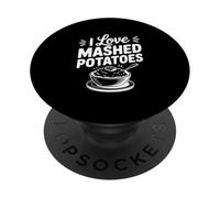 Me Encanta el puré de Papas Foodie para los Amantes de Las Papas PopSockets PopGrip Adhesivo