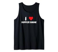 Me Encanta el Radar Doppler - Corazón - Meteorólogo del Tiempo Noticias Camiseta sin Mangas