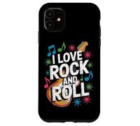 Me encanta el rock and roll Bold Guitar Vibe Carcasa para iPhone 11