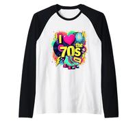 Me Encanta el Rollo de Casete Retro de los 70, Vinilo con Vibraciones nostálgicas Camiseta Manga Raglan