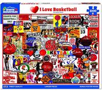 Me Encanta El Rompecabezas De Baloncesto De White Mountain 760mm x 610mm