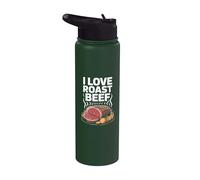 Me encanta el rosbif a la barbacoa Pitmaster Carnivore Kitchen Stainless Steel Insulated Water Bottle