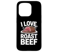 Me Encanta el rosbif, Divertido Carnicero, Barbacoa, carnívoro Carcasa para iPhone 15 Pro