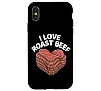 Me Encanta el rosbif Heart Stack Meat Aver BBQ Carcasa para iPhone X/XS