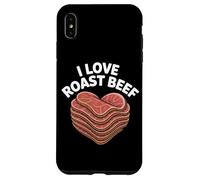 Me Encanta el rosbif Heart Stack Meat Aver BBQ Carcasa para iPhone XS MAX