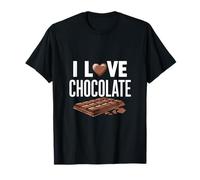 Me encanta el sabor dulce de la barra de chocolate en forma de corazón Camiseta