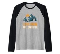 Me encanta el senderismo y no puedo mentir divertido Camping Montaña Senderismo Camiseta Manga Raglan