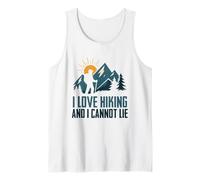 Me encanta el senderismo y no puedo mentir divertido Camping Montaña Senderismo Camiseta sin Mangas