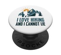 Me encanta el senderismo y no puedo mentir divertido Camping Montaña Senderismo PopSockets PopGrip Adhesivo