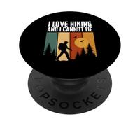 Me encanta el senderismo y no puedo mentir divertido Camping Montaña Senderismo PopSockets PopGrip Adhesivo