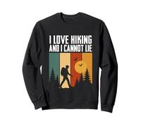 Me encanta el senderismo y no puedo mentir divertido Camping Montaña Senderismo Sudadera