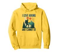 Me encanta el senderismo y no puedo mentir divertido Camping Montaña Senderismo Sudadera con Capucha