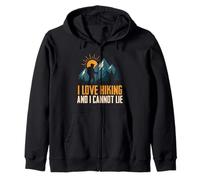 Me encanta el senderismo y no puedo mentir divertido Camping Montaña Senderismo Sudadera con Capucha