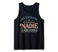 Me Encanta el Sonido de Nadie Hablando Retro Mood Camiseta sin Mangas