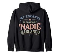 Me Encanta el Sonido de Nadie Hablando Retro Mood Sudadera con Capucha