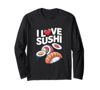 Me encanta el sushi Nigiri Maki Sashimi Lover Manga Larga