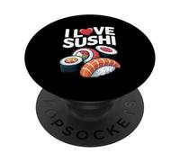 Me encanta el sushi Nigiri Maki Sashimi Lover PopSockets PopGrip Adhesivo