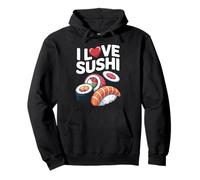 Me encanta el sushi Nigiri Maki Sashimi Lover Sudadera con Capucha