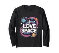 Me encanta el tema Space Cosmic Planets Galaxy Manga Larga