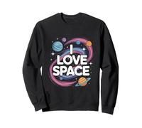 Me encanta el tema Space Cosmic Planets Galaxy Sudadera