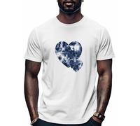 Me Encanta El Teñido Tie-Dye Camiseta Deportiva Moda tee Cuello Redondo Camiseta De Hombre para Adulto Verano Correr 4XL
