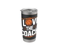 Me encanta el tributo a Coach Sports Enthusiast Vaso térmico de acero inoxidable de doble pared