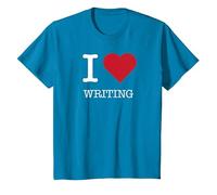 Me Encanta Escribir me Encanta Escribir Camiseta, Niños, Zafiro, 10 años
