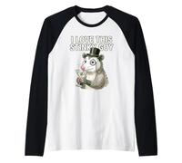Me Encanta Este Chico apestoso, Humor, Amante de la zarigüeya Salvaje, Animal Divertido Camiseta Manga Raglan