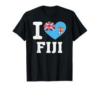 Me Encanta Fiji Heart Souvenir Lovers Pride Travel Camiseta