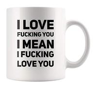 Me Encanta Follarte, Quiero Decir, Te Amo, Joder, Sarcástico Taza Con Asa Taza De Café Cerámica Tazas 330Ml Para Hogar Bebidas Leche