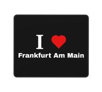 Me Encanta Frankfurt Am Main Mouse Pad Duradero Alfombrilla De Escritorio Lavable Mousepad para Hogar Gaming Pc 25X30Cm