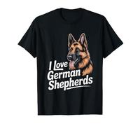 Me Encanta German Shepherds Dog Breed Pride Camiseta gráfica económica