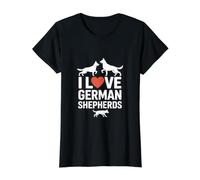 Me Encanta German Shepherds Dog Lover Pride Camiseta gráfica económica