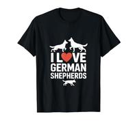 Me Encanta German Shepherds Dog Lover Pride Camiseta gráfica económica