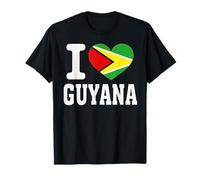 Me Encanta Guyana Heart Souvenir Lovers Pride Travel Camiseta