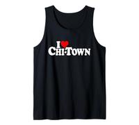 ME Encanta Heart CHI-Town Chicago Illinois Camiseta sin Mangas