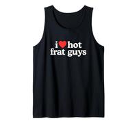Me Encanta Heart Hot Frat Guys, Divertido Meme de la generación Z de la Hermandad universitaria Camiseta sin Mangas