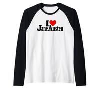 ME Encanta Heart Jane Austen Camiseta Manga Raglan
