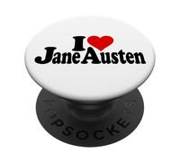 ME Encanta Heart Jane Austen PopSockets PopGrip Adhesivo