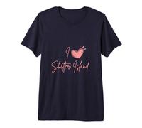Me Encanta Heart Shelter Island Nueva York Viajes Vacaciones Camiseta Premium