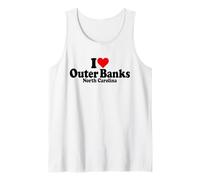 ME ENCANTA HEART THE OUTER BANKS, CAROLINA DEL NORTE, BOX Camiseta sin Mangas