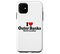 ME ENCANTA HEART THE OUTER BANKS, CAROLINA DEL NORTE, BOX Carcasa para iPhone 11