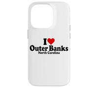 ME ENCANTA HEART THE OUTER BANKS, CAROLINA DEL NORTE, BOX Carcasa para iPhone 14 Pro