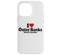 ME ENCANTA HEART THE OUTER BANKS, CAROLINA DEL NORTE, BOX Carcasa para iPhone 14 Pro Max